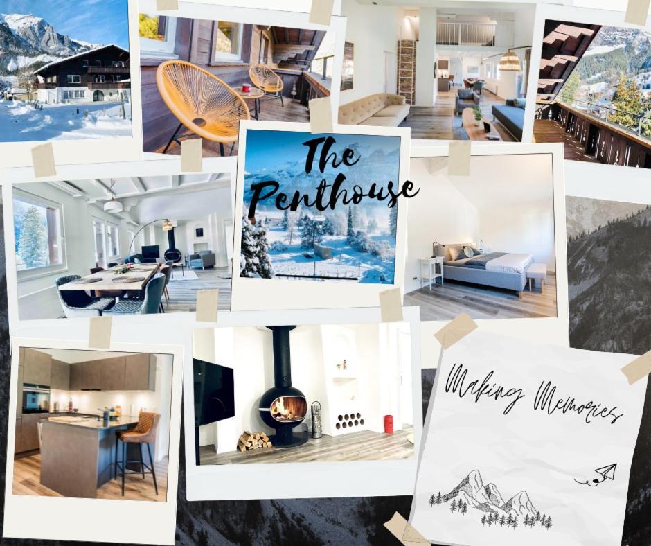 Unique Penthouse With Gallery And Mountain View 坎德施泰格 外观 照片